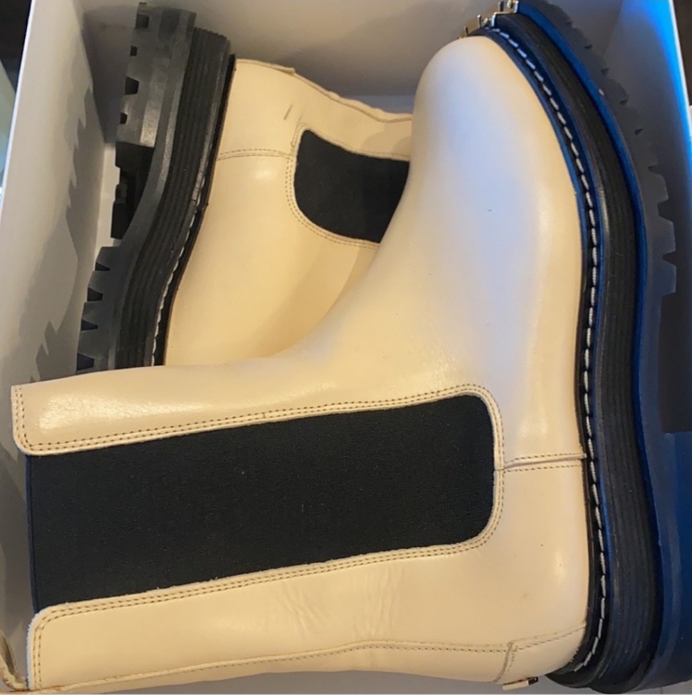 SANDRO Liam Leather Chelsea boots 39